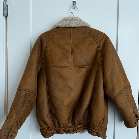 Brown Shearling Jacket - Picture 3 of 4